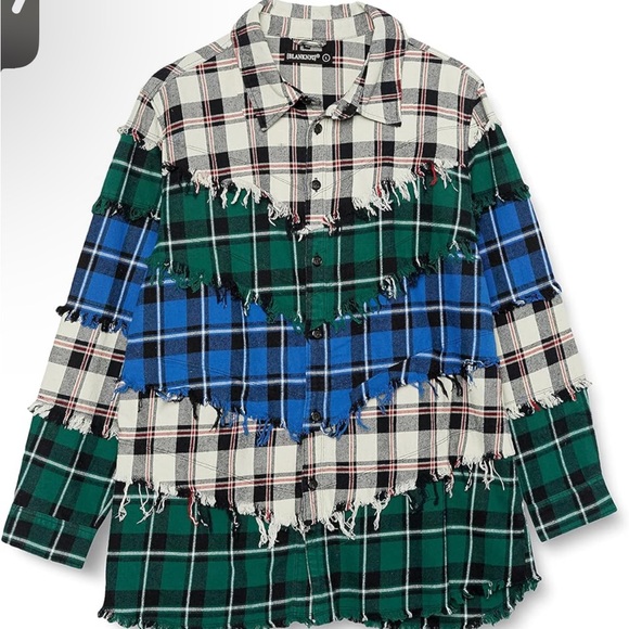 BLANK NYC BLANKNYC XL DOUBLE DARE FLANNEL SHIRT SHACKET WOMEN’S TOP SHIRT  #349 - Picture 5 of 9